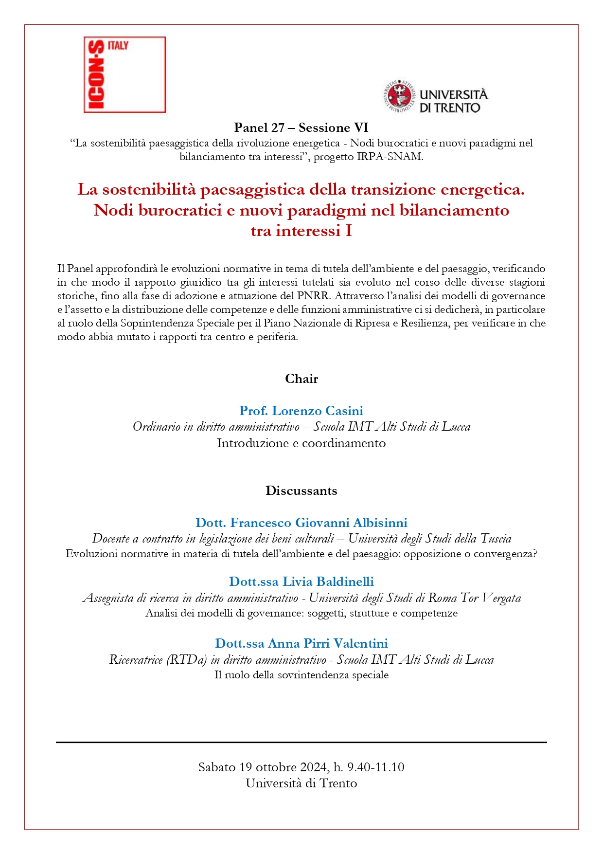 La sostenibilità paesaggistica della transizione energetica. Nodi burocratici e nuovi paradigmi nel bilanciamento tra interessi.